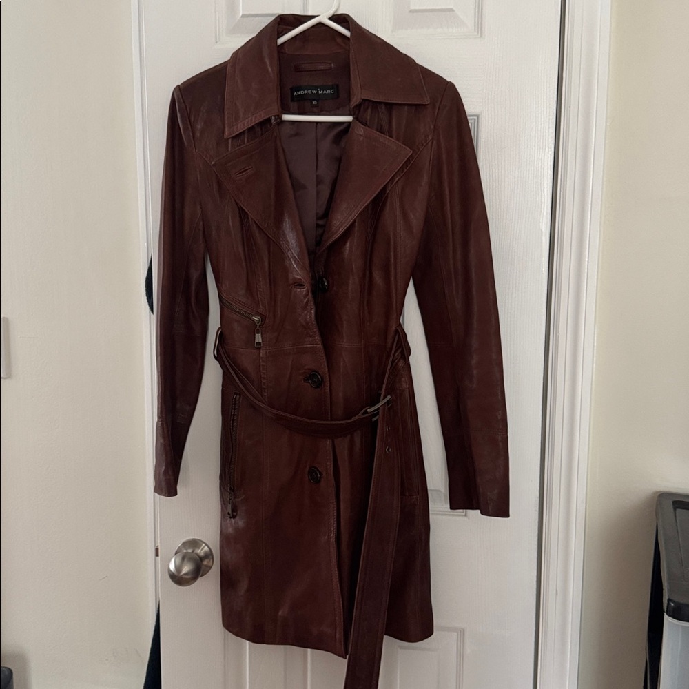 Andrew Marc Women's Rich Brown Leather Jacket